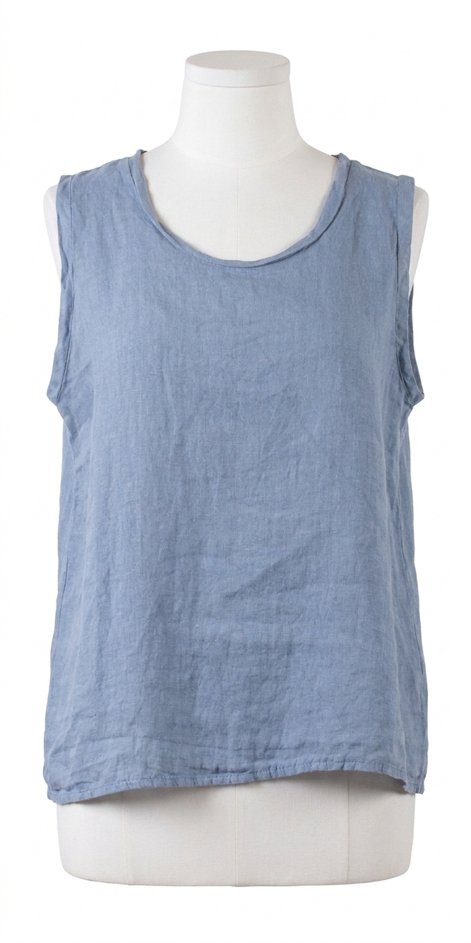 NEW GIGI MODA gloria sleeveless top in blue